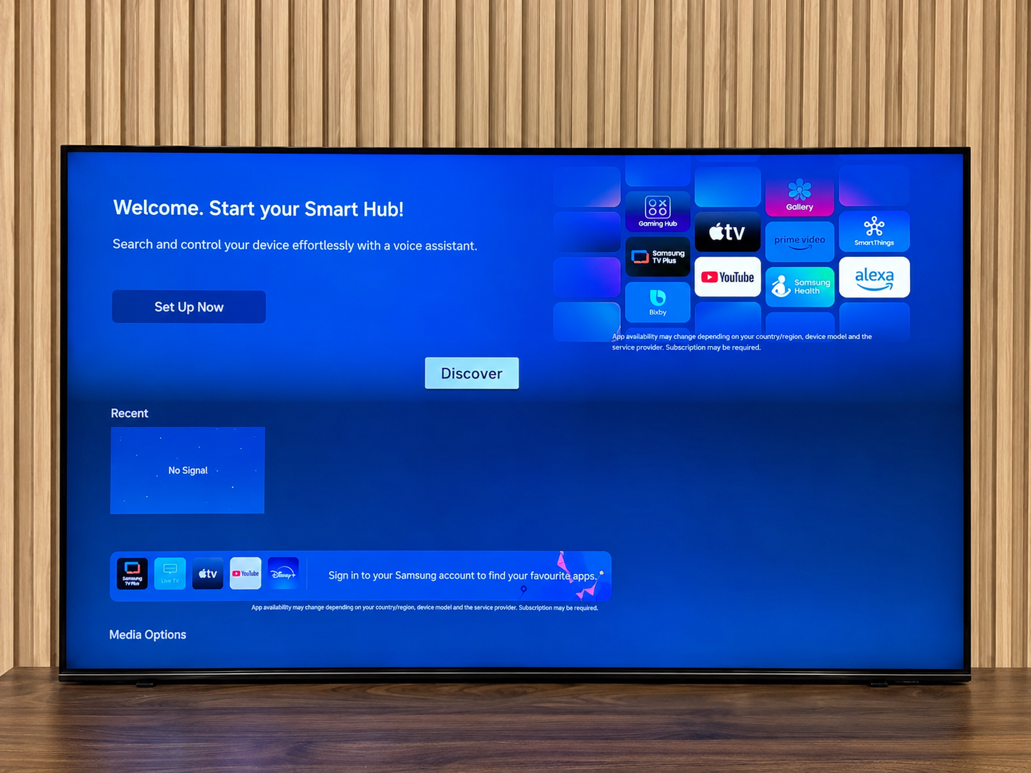 Samsung 75 inch TV with a clear picture after repair